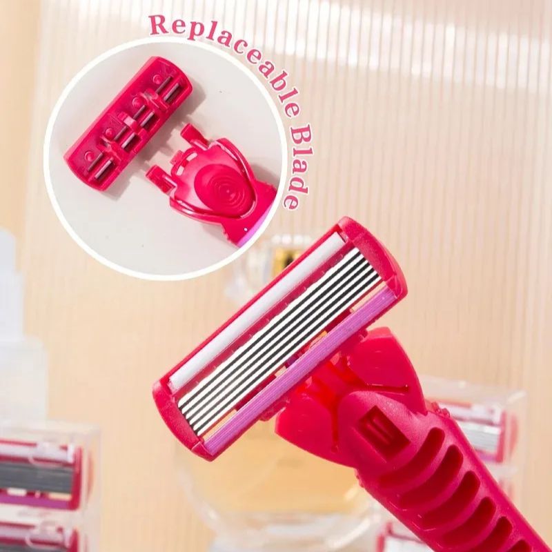 Safety Razor Handle - 1 Griff + 18 Klingen/Handrasierer für