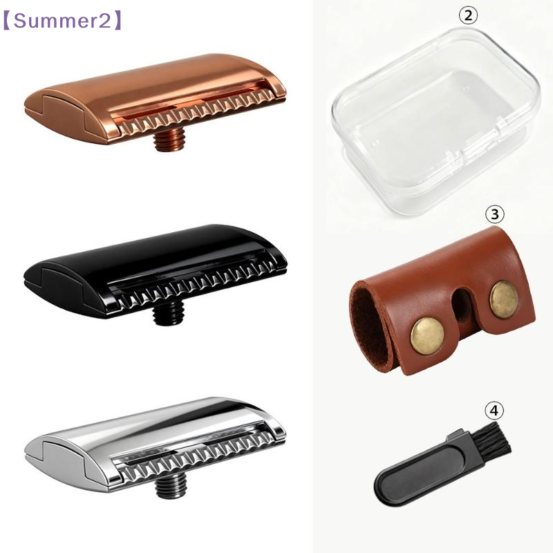 Safety Razor Handle - 【Xia2】M5 Gewinde Manueller Sicherheitsrasierer-Kopf-Kit mit Aufbewahrung