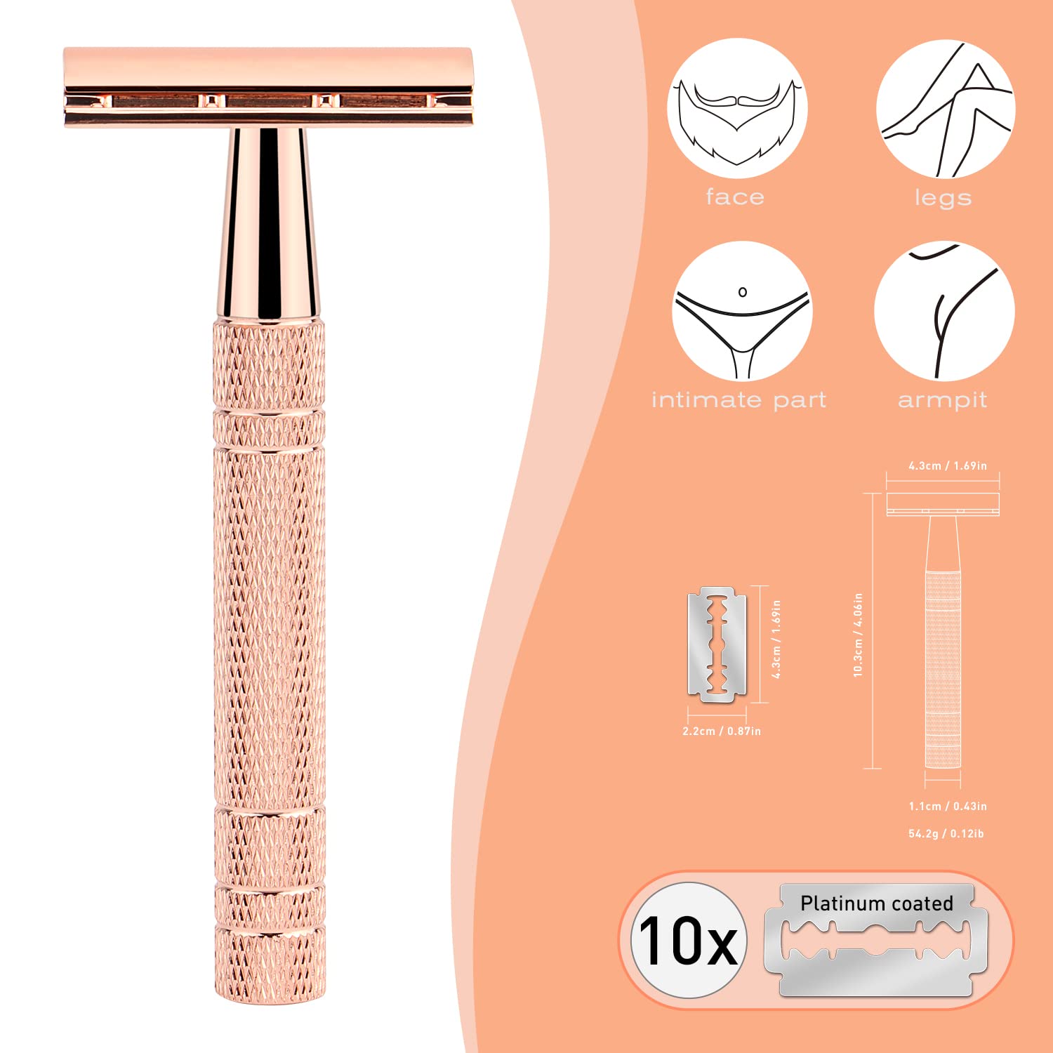 Wieder verwendbarer Doppelkant – Safety Razor Handle Bewertung und Preis
