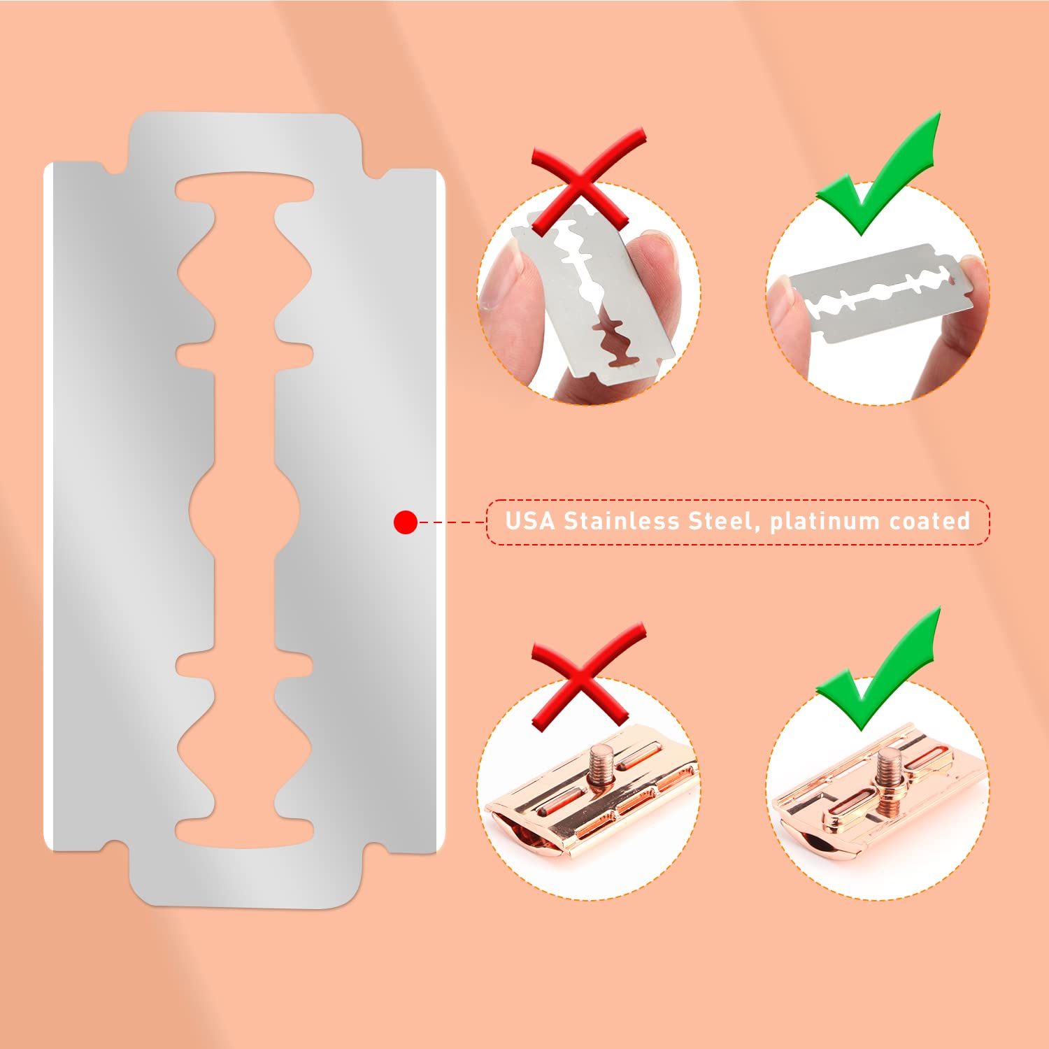 Wieder verwendbarer Doppelkant – Safety Razor Handle Bewertung und Preis